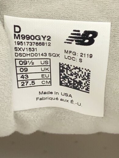 商品画像：M990/グレー/27.5cm/GRY 5