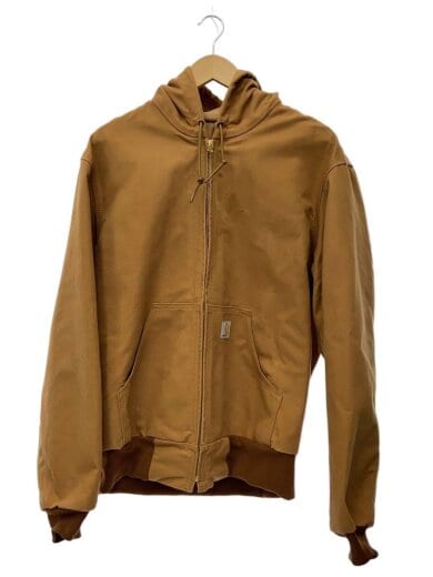 商品画像：ジップパーカー/M/コットン/CML/無地/J131-BRN 1