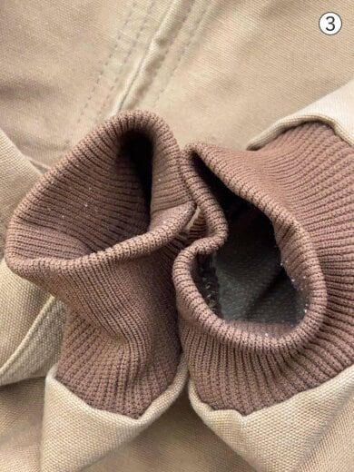 商品画像：ジップパーカー/M/コットン/CML/無地/J131-BRN 8