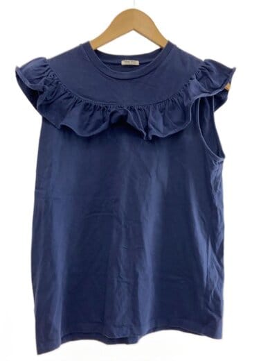 商品画像：ノースリーブカットソー/L/コットン/NVY 1