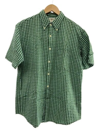 商品画像：半袖シャツ/M/コットン/GRN/チェック 1