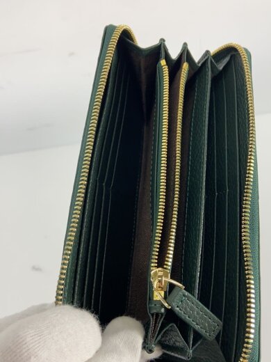 商品画像：長財布/レザー/GRN/無地/レディース 6