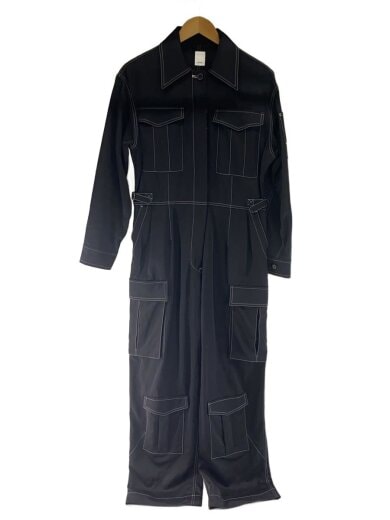 商品画像：オールインワン/38/レーヨン/BLK/無地/ID23A-JP01 1