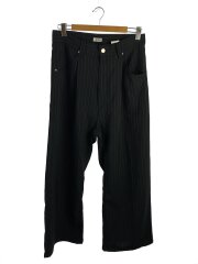 スラックスパンツ/2/ポリエステル/BLK/ストライプ/jie-std-pt21