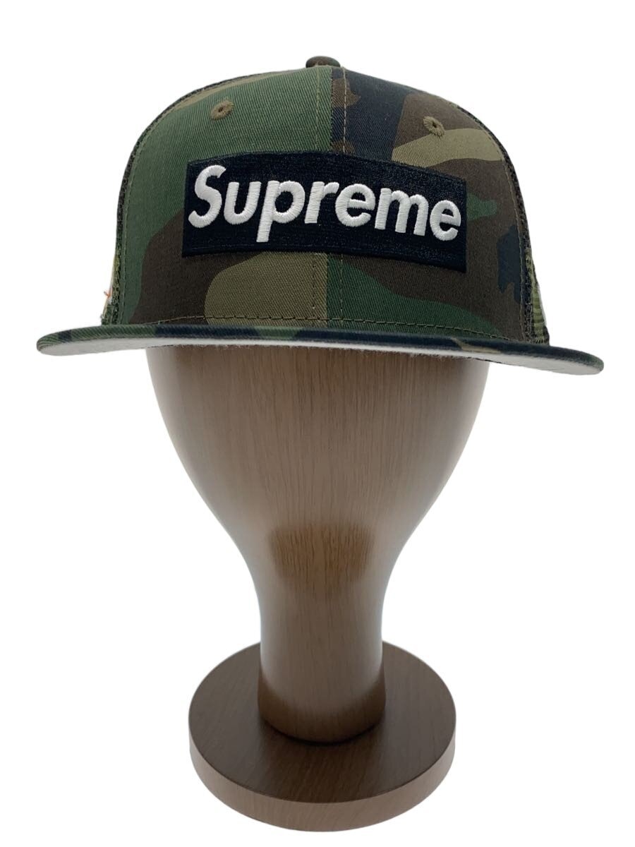Supreme / キャップ/7 1/4/ポリエステル/KHK/カモフラ/メンズ