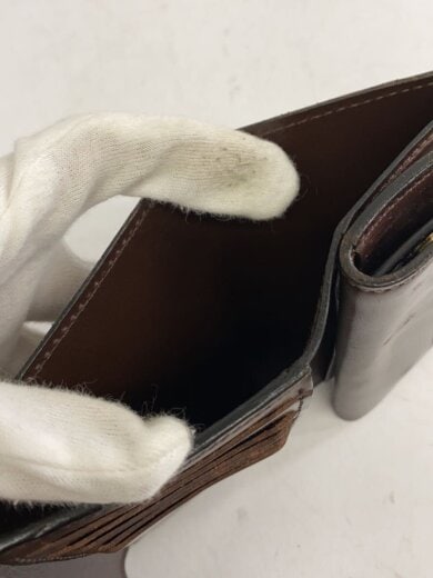 商品画像：3つ折り財布/レザー/BRW/無地/メンズ 6