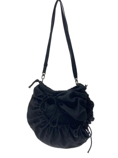 商品画像：ショルダーバッグ/ウール/BLK/無地/DZ-I30-100 1