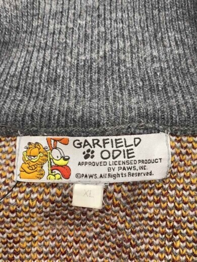 商品画像：GARFIELD ODIE/カーディガン(厚手)/XL/アクリル/BRD/00s/ジップアップ 3