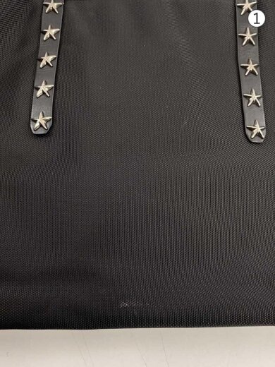 商品画像：レザーハンドル/スタッズ/トートバッグ/--/BLK 7