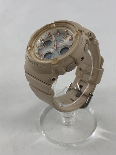 商品画像：ソーラー腕時計_BABY-G/デジアナ/ラバー/WHT/PNK 2