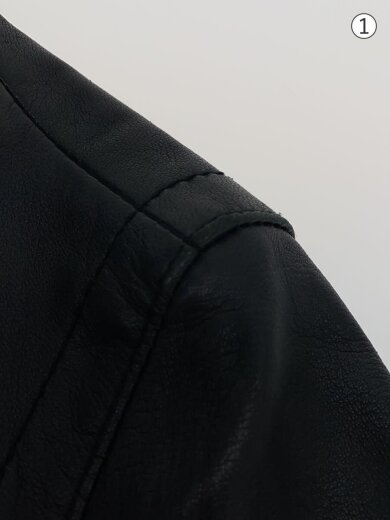 商品画像：シングルライダースジャケット/S/羊革/BLK/1625-699-05721 6