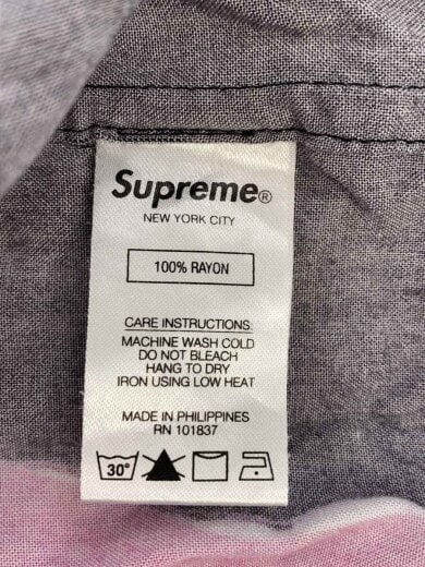 商品画像：20SS/Daniel Johnston Rayon S/S Shirt/XL/レーヨン/BLK/白化有 4