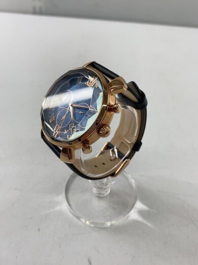 商品画像：クォーツ腕時計/アナログ/レザー/NVY/BLK/SM-19104-2 2