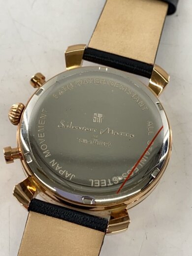 商品画像：クォーツ腕時計/アナログ/レザー/NVY/BLK/SM-19104-2 3