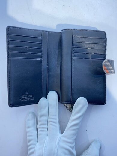 商品画像：2つ折り財布/レザー/マルチカラー/チェック/レディース 4