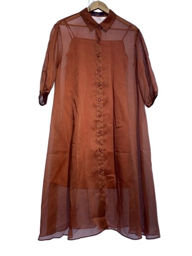 商品画像：長袖ワンピース/38/ポリエステル/ORN/無地/IT-011338 1