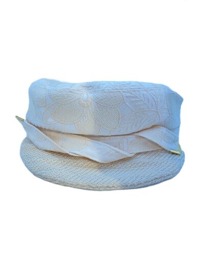 商品画像：キャスケット/--/ポリエステル/CRM/花柄/レディース 1