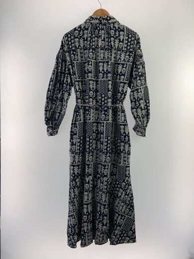 商品画像：長袖ワンピース/M/コットン/BLK/総柄/010432GQ2 2