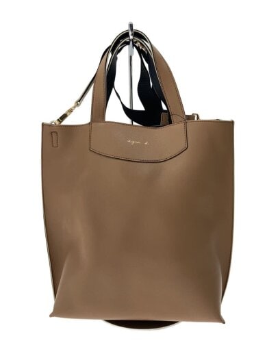 商品画像：ショルダーバッグ/レザー/BEG/無地/2way 1