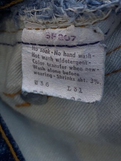 商品画像：ボトム/36/コットン/BLU/無地/517-0217 5