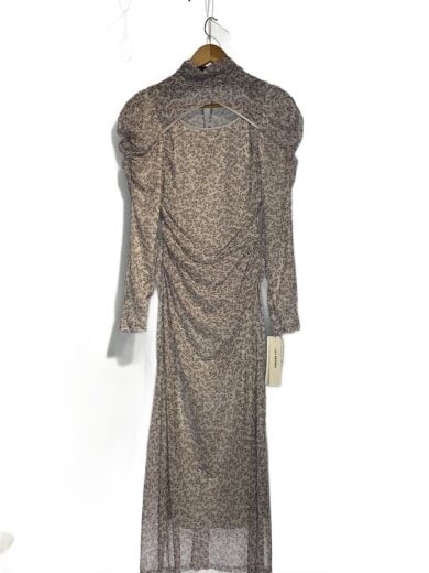 商品画像：カッティングチュールプリント/長袖ワンピース/FREE/ポリエステル/PUP/花柄/LWCO261005 1