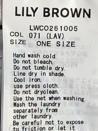 商品画像：カッティングチュールプリント/長袖ワンピース/FREE/ポリエステル/PUP/花柄/LWCO261005 4