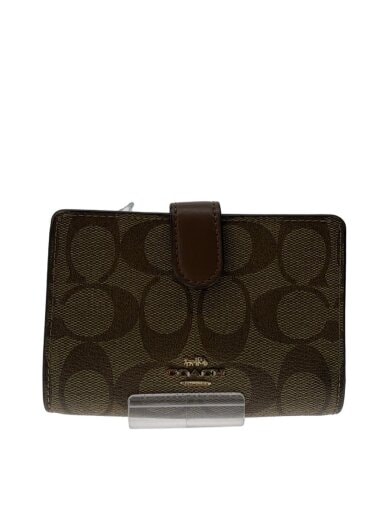 商品画像：2つ折り財布_シグネチャー_ベージュ/--/BEG/総柄/レディース 1