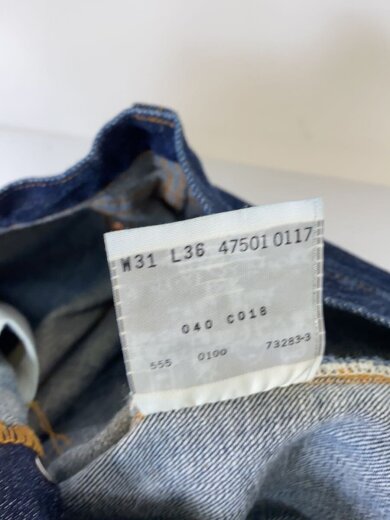 商品画像：00年/バレンシア/USA製/ボタン裏555/濃紺/ビッグE/31/コットン/IDG/501XX// 5