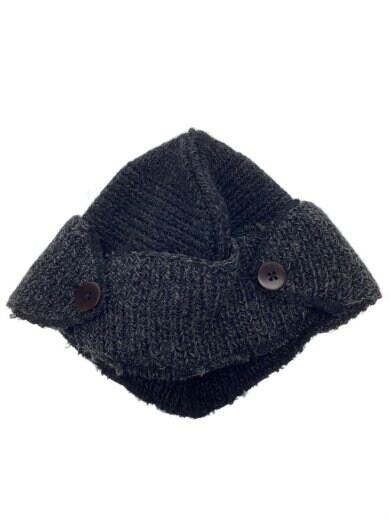 商品画像：ニットキャップ/FREE/ウール/BLK/無地/メンズ 1