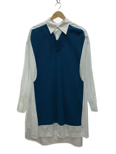 商品画像：シャツワンピース//XXS/コットン/BLU/無地/S51DL0356// 1