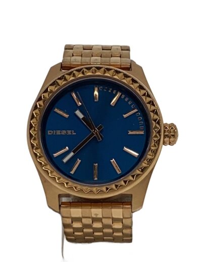 商品画像：クォーツ腕時計/アナログ/ステンレス/BLU/GLD 1