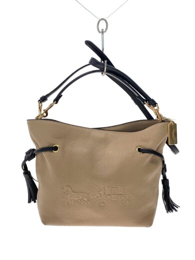 商品画像：ショルダーバッグ/レザー/BEG/無地/CA164// 1