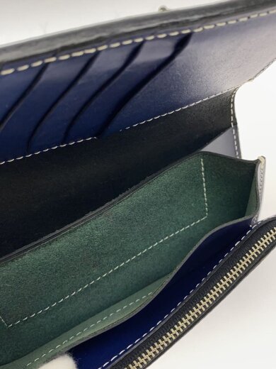 商品画像：長財布/レザー/NVY/無地/メンズ 6