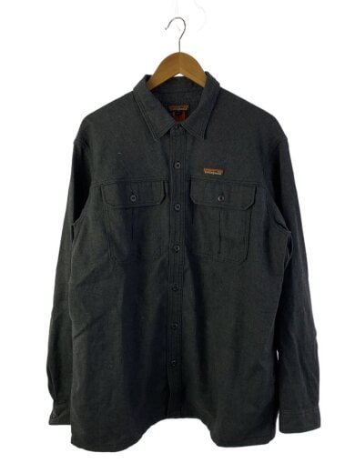 商品画像：長袖シャツ/L/コットン/GRY/無地/53320FA24// 1