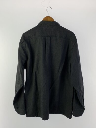 商品画像：長袖シャツ/L/コットン/GRY/無地/53320FA24// 2