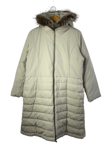 商品画像：ロングダウンジャケット/3L/ポリエステル/BEG/無地/12328-01842 1