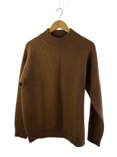 商品画像：ニット・セーター(厚手)/L/ウール/BRW/無地/E-09662 1