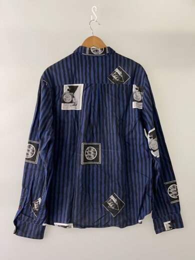 商品画像：長袖シャツ/XL/コットン/BLU/ストライプ// 2