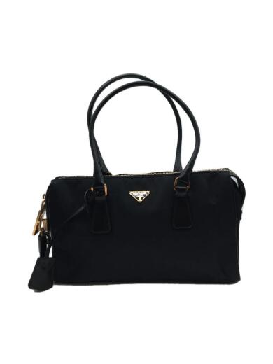 TESSUTO+VITEL NERO ハンドバッグ/ナイロン/BLK/BN0290