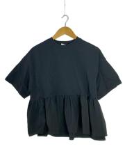 ヘムフリルワイドTee 半袖ブラウス/FREE/コットン/BLK/YR2111-021SP-6