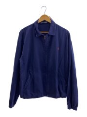 90s/マレーシア製/スウィングトップトップ/ジャケット/L/コットン/ネイビー