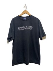 MIXOLOGY/80s/メッセージシャツ/XL/コットン/ブラック