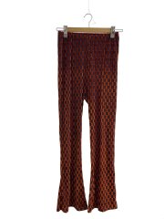 ベロアチェックパンツ/ボトム/FREE/ポリエステル/ORN/チェック/21212465108