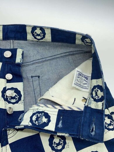 商品画像：KINGS OF INDIGO/ストレートパンツ/30/コットン/NVY/総柄 3