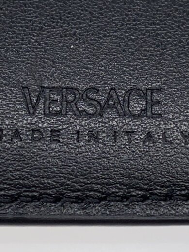 商品画像：2つ折り財布/レザー/BLK/無地/メンズ 3