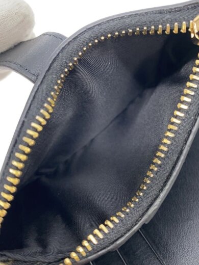 商品画像：2つ折り財布/レザー/BLK/無地/メンズ 5