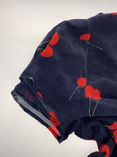 商品画像：Realisation/チェリー柄ラップワンピース/XS/シルク/NVY 5