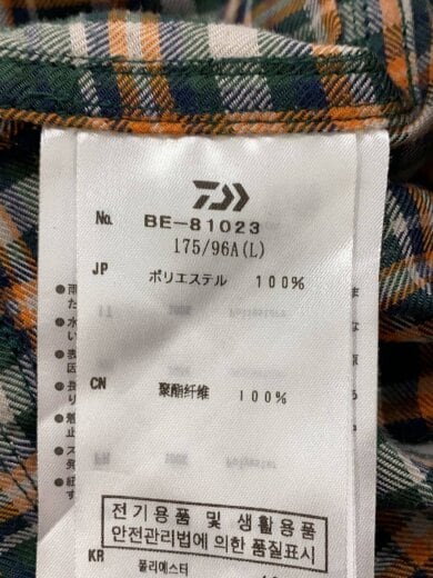 商品画像：TECH Camp-Collar SHIRTS Jacket 長袖シャツ/L/GRN/チェック/BE-81023 4