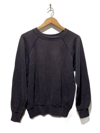 商品画像：推定70s サンフェード ラグランスウェット/BLK 2