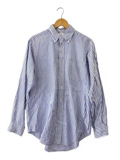 商品画像：USA製/7ボタン/BDシャツ/15.5/コットン/BLU/ストライプ 1